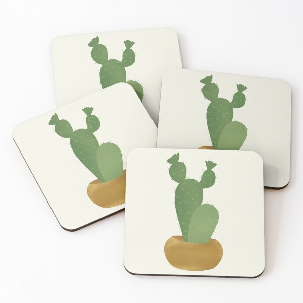 Item preview, cactus with a golden pot designed and sold by Nenamarie.