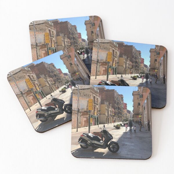 Item preview, Streets of Barcelona, bright houses, Europe designed and sold by smallfidget.