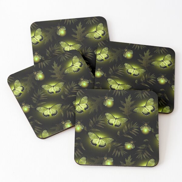 Item preview, Autumn firefly and moth yellow designed and sold by BlueMothShop.