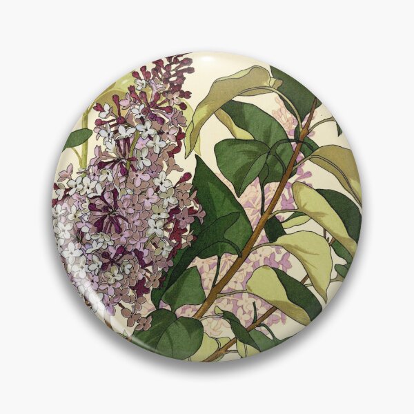 Item preview, French botanical flower plate - Anna Martin - Lilas designed and sold by DejaVuStudio.