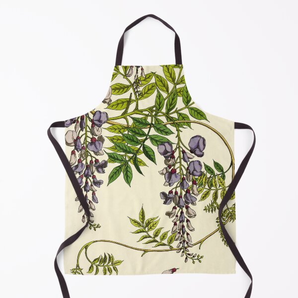 Item preview, French botanical flower plate - Maurice Verneuil - Glycine designed and sold by DejaVuStudio.