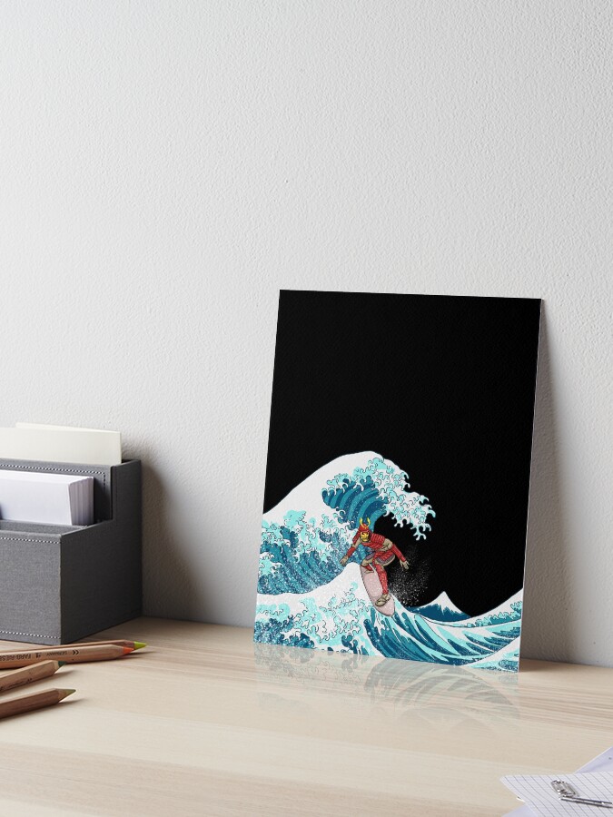 Samurai Surfs Great Wave of Kanagawa