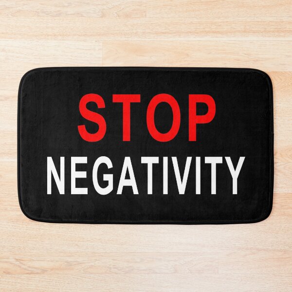 Item preview, STOP NEGATIVITY - White Writing  designed and sold by akaiawa.