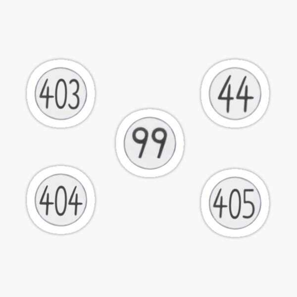 Hunter Exam Number Tags Sticker