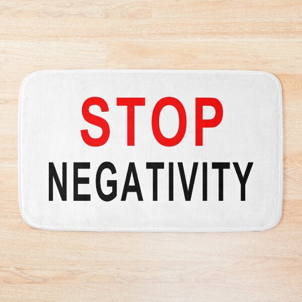 Item preview, STOP NEGATIVITY - Black Writing  designed and sold by akaiawa.