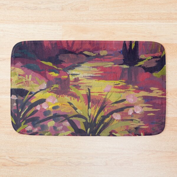 Item preview, Red Pond - Abstract landscape #2 designed and sold by ShaMiLaB.