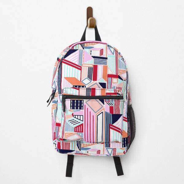 Item preview, Abstract Minimalist City (Peachy Pastel & Red) designed and sold by TigaTiga.