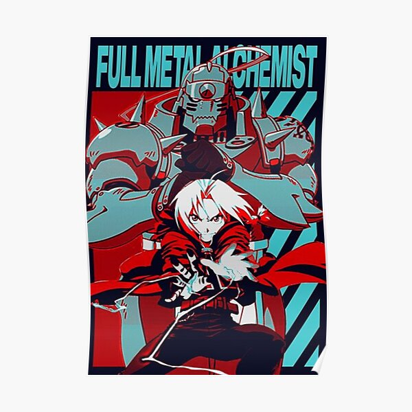 Edward and Alphonse Elric Fullmetal Alchemist Brotherhood Poster
