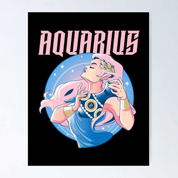 Item preview, Aquarius / Zodiac Signs / Horoscope designed and sold by RedBoyShop.