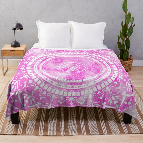 Item preview, Mandala pink pink white marbled designed and sold by ChrissiCreation.