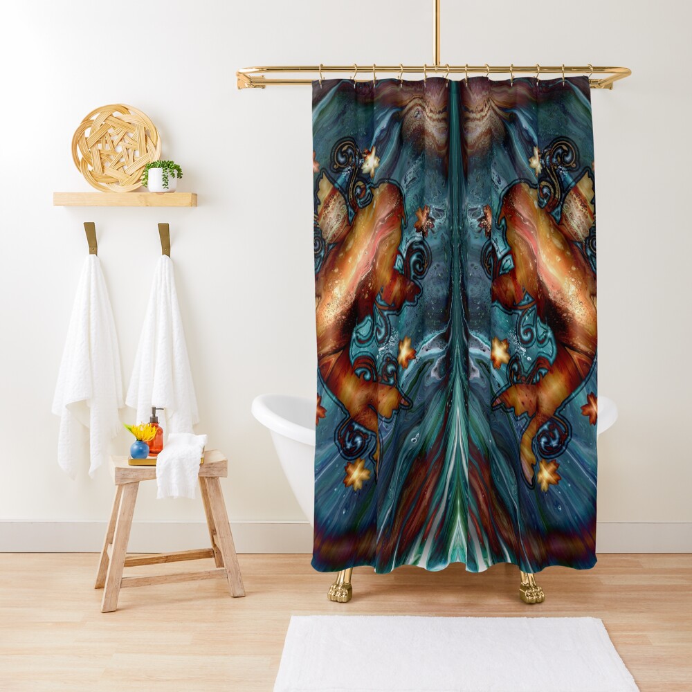 Happy Goldfish Shower Curtain