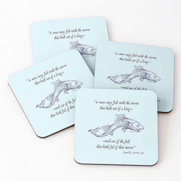 Item preview, Eat of the fish that hath fed of that worm - Hamlet designed and sold by Bardly-Legal.