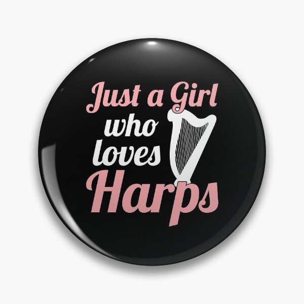 Item preview, Harp Music Girl designed and sold by 4tomic.