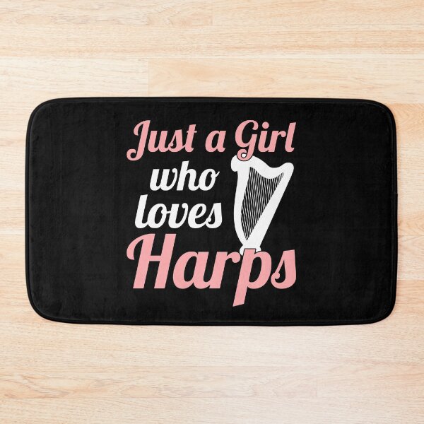 Item preview, Harp Music Girl designed and sold by 4tomic.