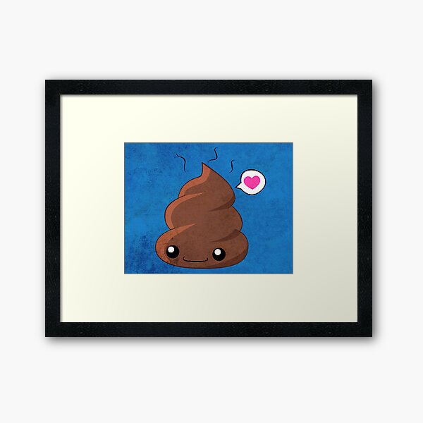Poop Love Framed Art Print