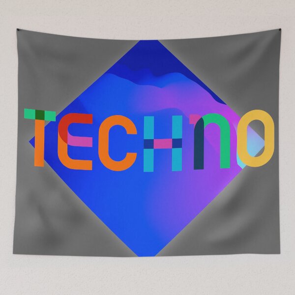 Item preview, Techno designed and sold by Raw Creative Prints.