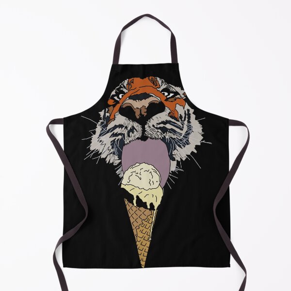 Item preview, Tiger Eating an Ice Cream (No Paw Variant) designed and sold by BearMa.