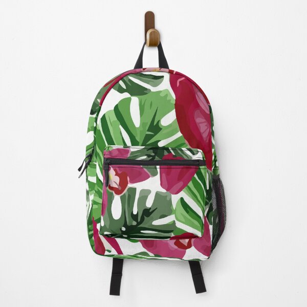 Background floral of summer leaves of palm tropical Backpack