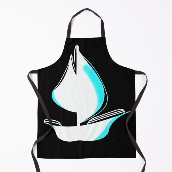 Item preview, Sailing ship white turquoise designed and sold by Zwuck.