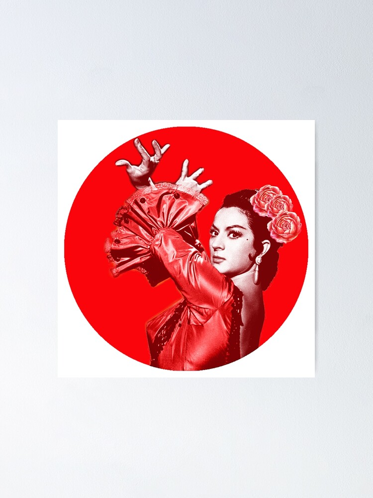 Vista alternativa de Póster Lola Flores Lunares Rojos