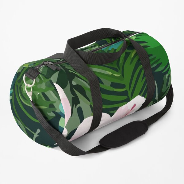 Bright tropical background Duffle Bag