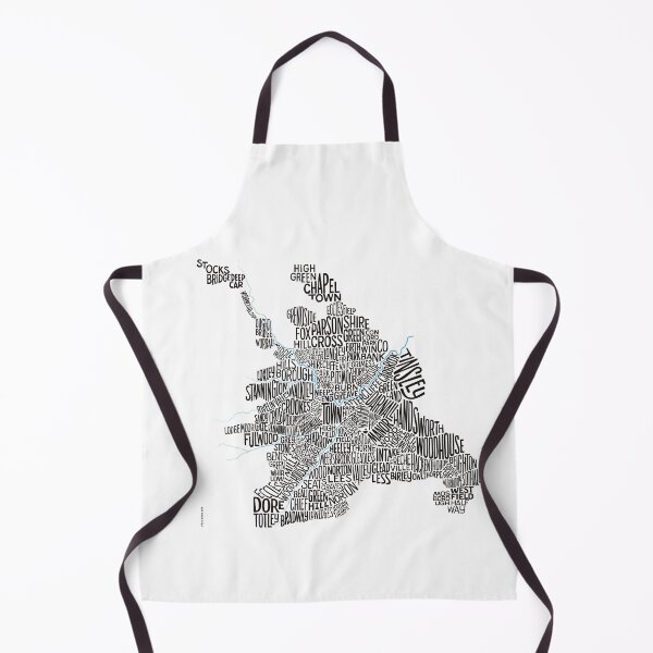 Item preview, Sheffield suburbs word map. T-SHIRTS, MUGS etc. Black lettering. designed and sold by pualv.