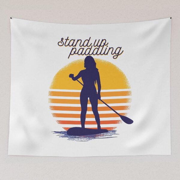 Item preview, Stand Up Paddling SUP Girl Vintage designed and sold by shirtystar.
