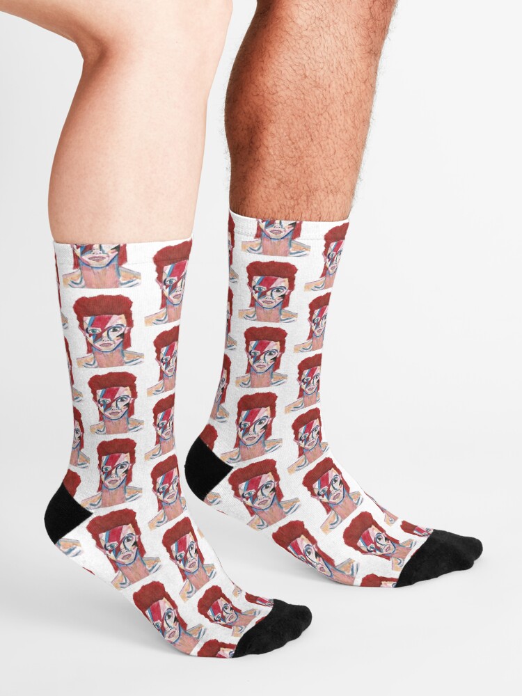 "David Bowie original art" Socks by Geek6479 | Redbubble