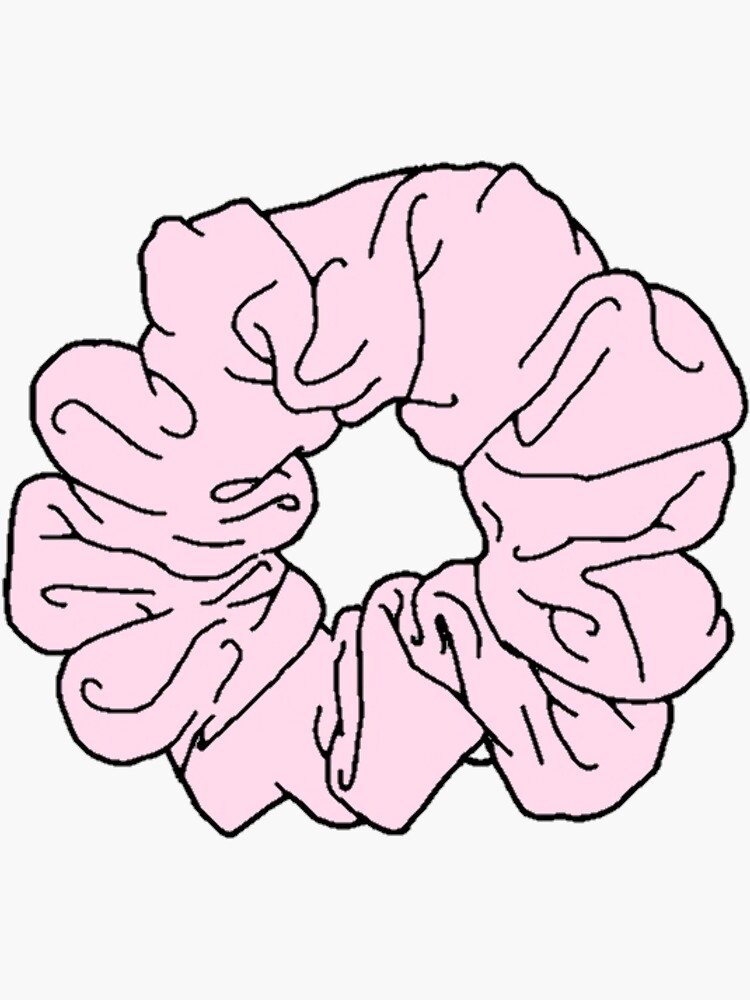 Pastel Pink Scrunchie Sticker Sticker For Sale By 19mary19 Redbubble