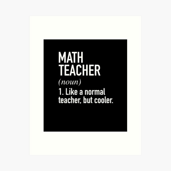 Item preview, Math Teacher Defined designed and sold by winwinshirt.