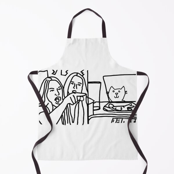 Item preview, Woman Yelling at Cat Meme Line Drawing designed and sold by ellenhenry.