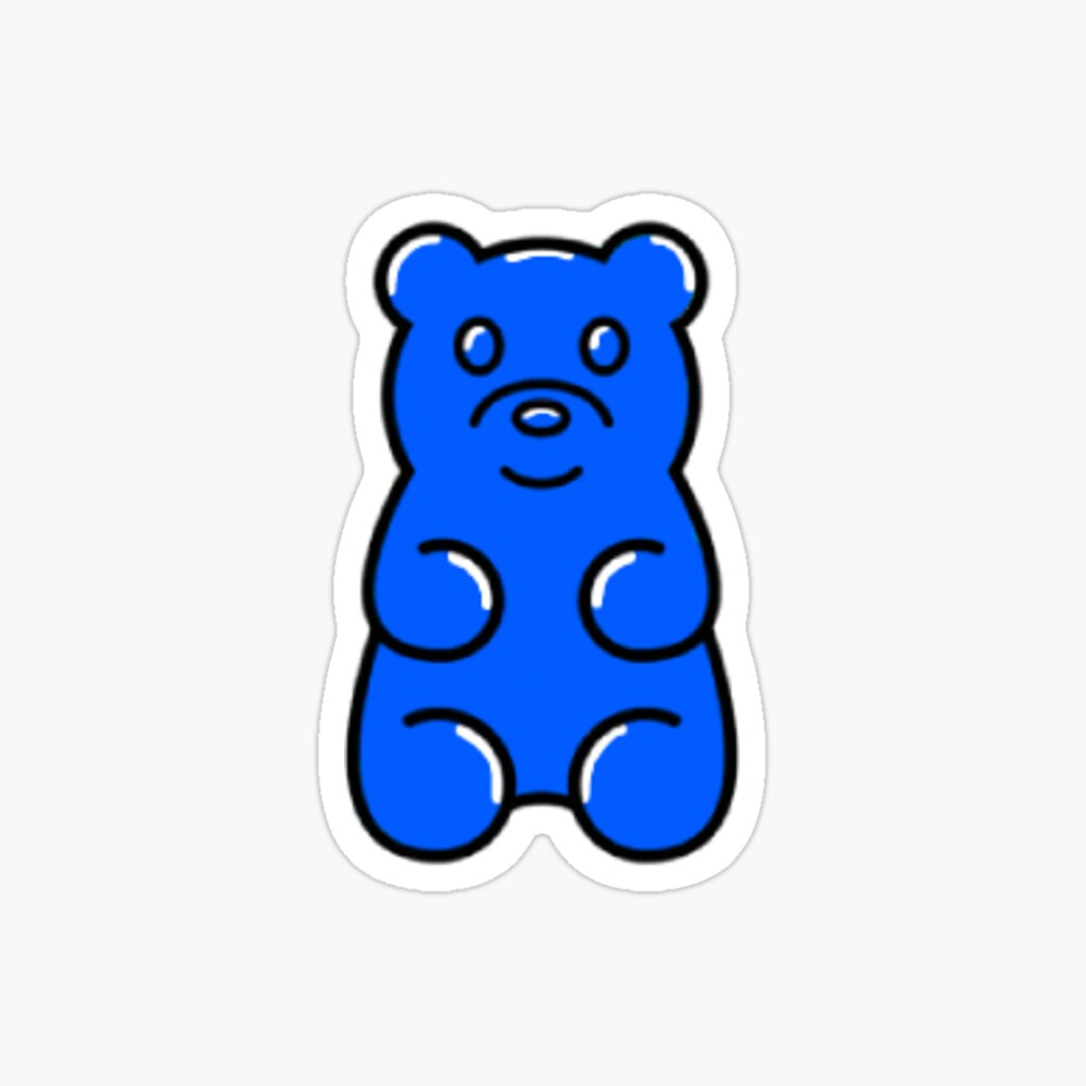 Blue Gummy Bear Sticker – Doodlecorn