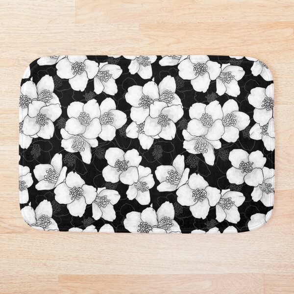 Item preview, seamless pattern with black and white flowers chamomile. Digital art floral pattern design  designed and sold by Yevheniia Hulinska.