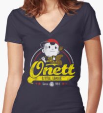 Onett little league Tailliertes T-Shirt mit V-Ausschnitt