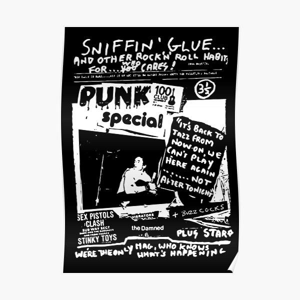 Rock Music Art Punk Poster For Sale By Blackmuxic Redbubble