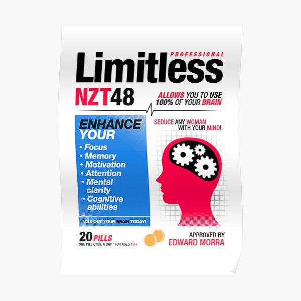 Limitless Pills - NZT 48 (2nd Version) Poster