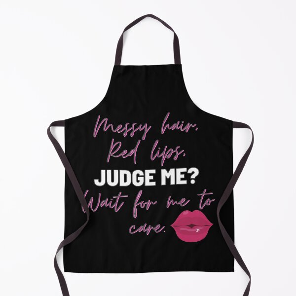 Item preview, Messy hair, red lips  Judge me, wait for me to care designed and sold by Sanskrati.