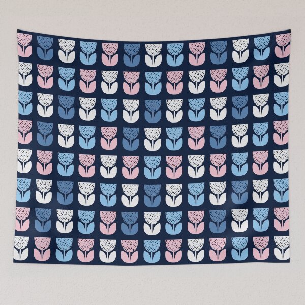Item preview, Geometric Pattern: Poppy: Julia designed and sold by Red Wolf.