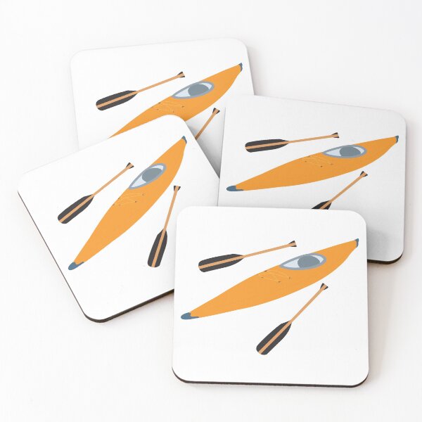 Item preview, Orange Kayak with Oars designed and sold by idovedesign.