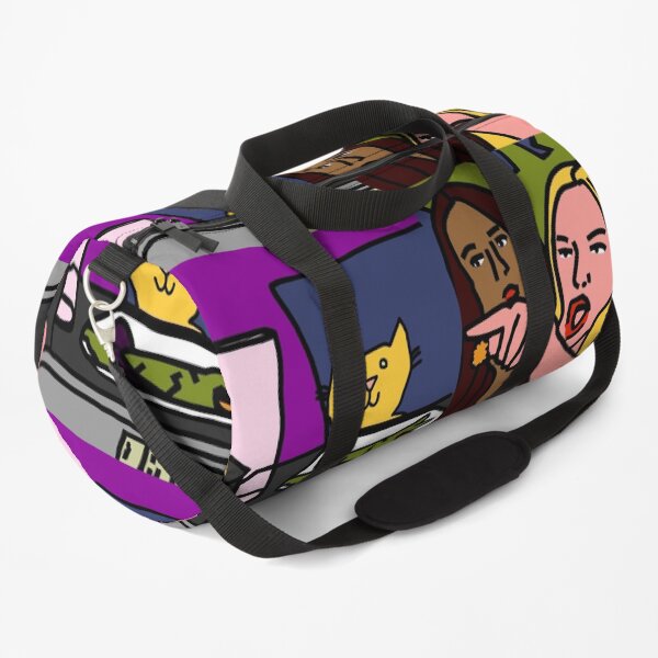 Cat Unaware of Loud Woman Duffle Bag