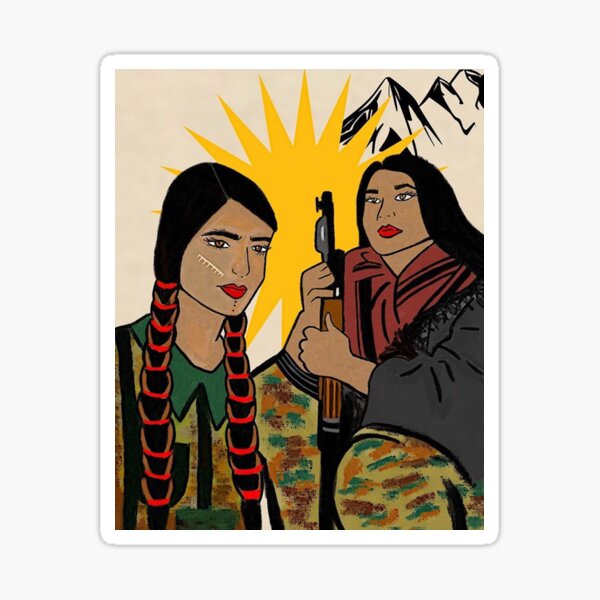 Kurdische Kämpferinnen Sticker