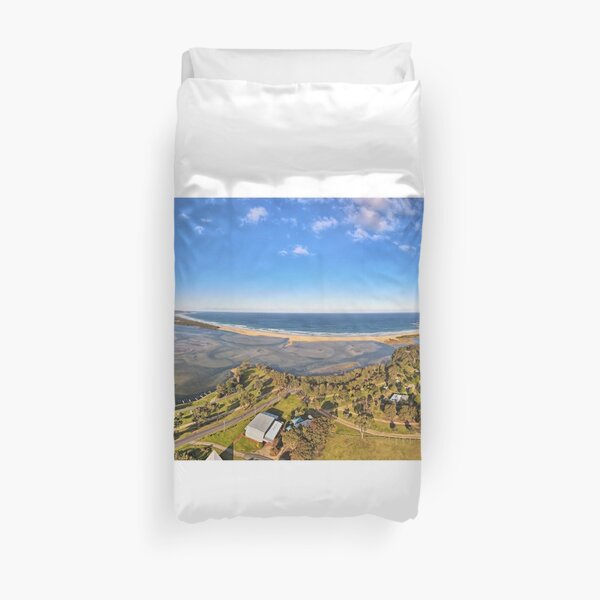 Mallacoota Lake Beach Ocean Wide View Duvet Cover