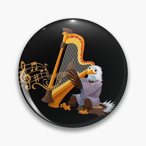 Item preview, Eagle Playing A Harp  designed and sold by joabaj.