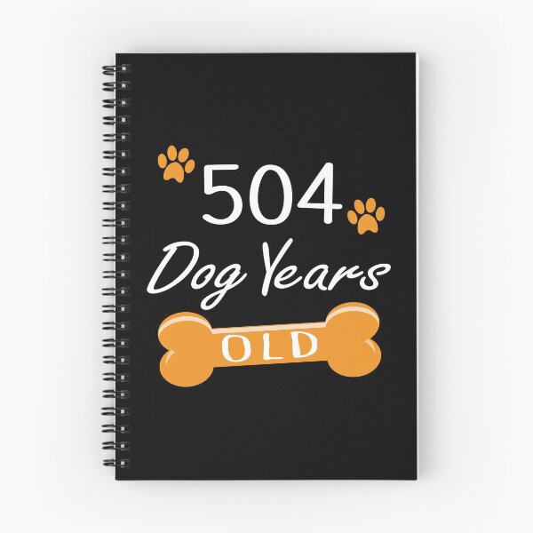 Item preview, 504 Dog Years Old Funny 72nd Birthday Puppy Lover print designed and sold by Grabitees.