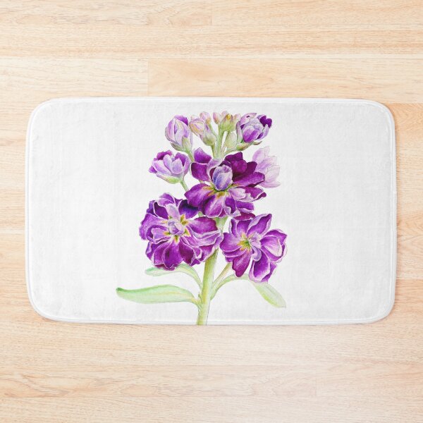 Artikelvorschau,  hübsche lila botanische handgemalte in Aquarellblumen. entworfen und verkauft von Sarah Trett.
