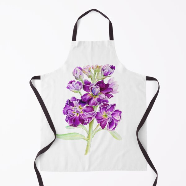 Artikelvorschau, hübsche lila botanische handgemalte in Aquarellblumen. entworfen und verkauft von Sarah Trett.