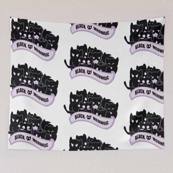 Item preview, Black Meowgic Cute Cats Sticker designed and sold by SoLittleSteph.
