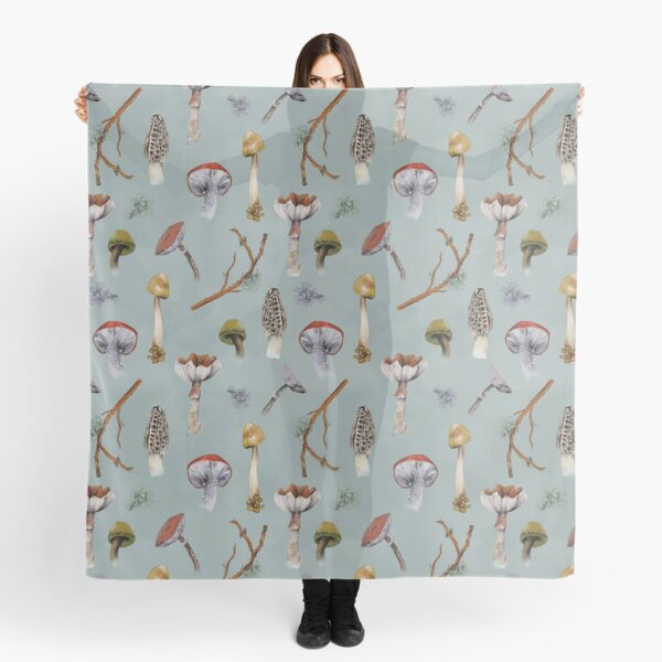 Mushroom Forest Collecting Party Scarf