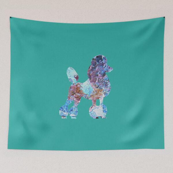 Item preview, Poodle in Hydrangea designed and sold by ThePoodleandCo.