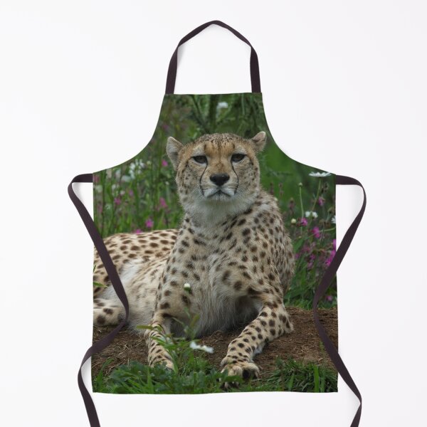 Item preview, Cheetah Amidst Spring Flowers designed and sold by rawshutterbug.